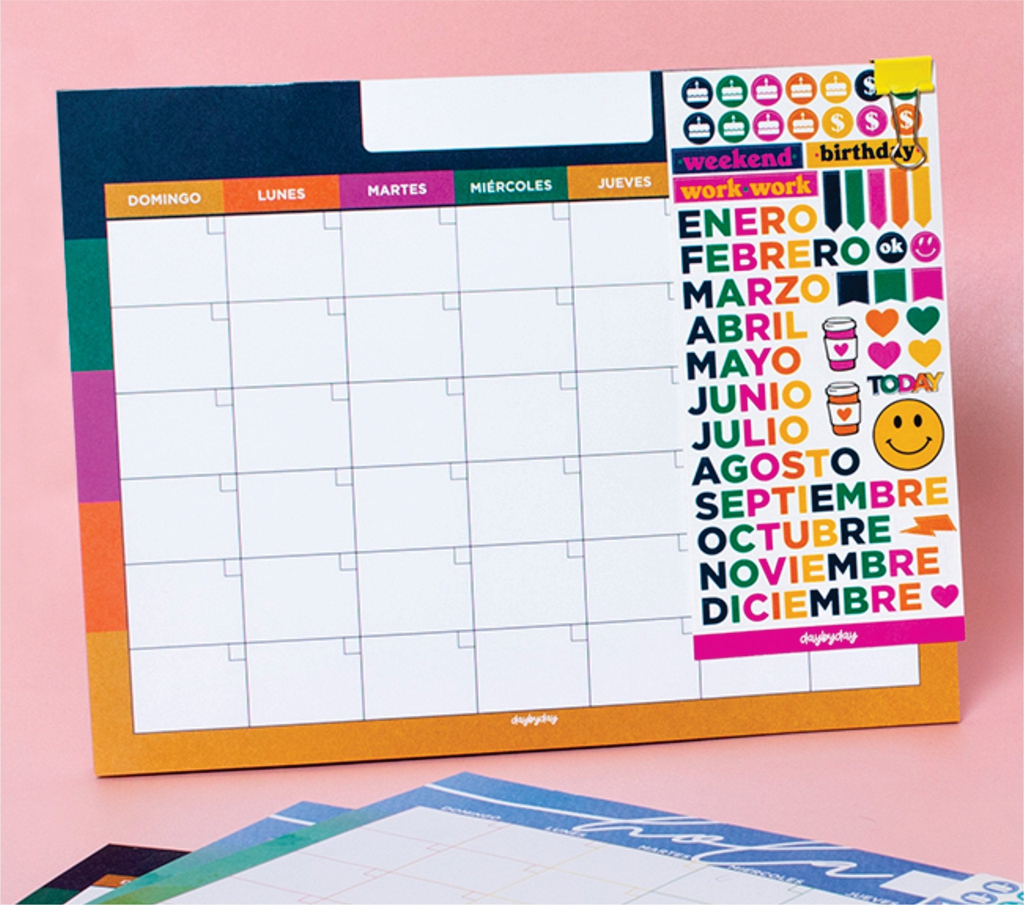 NOTEPAD MENSUAL COLORES