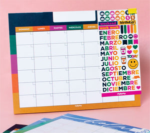 NOTEPAD MENSUAL COLORES