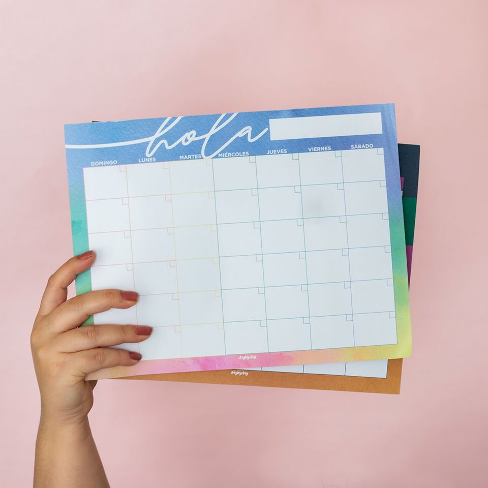 NOTEPAD MENSUAL PASTELES