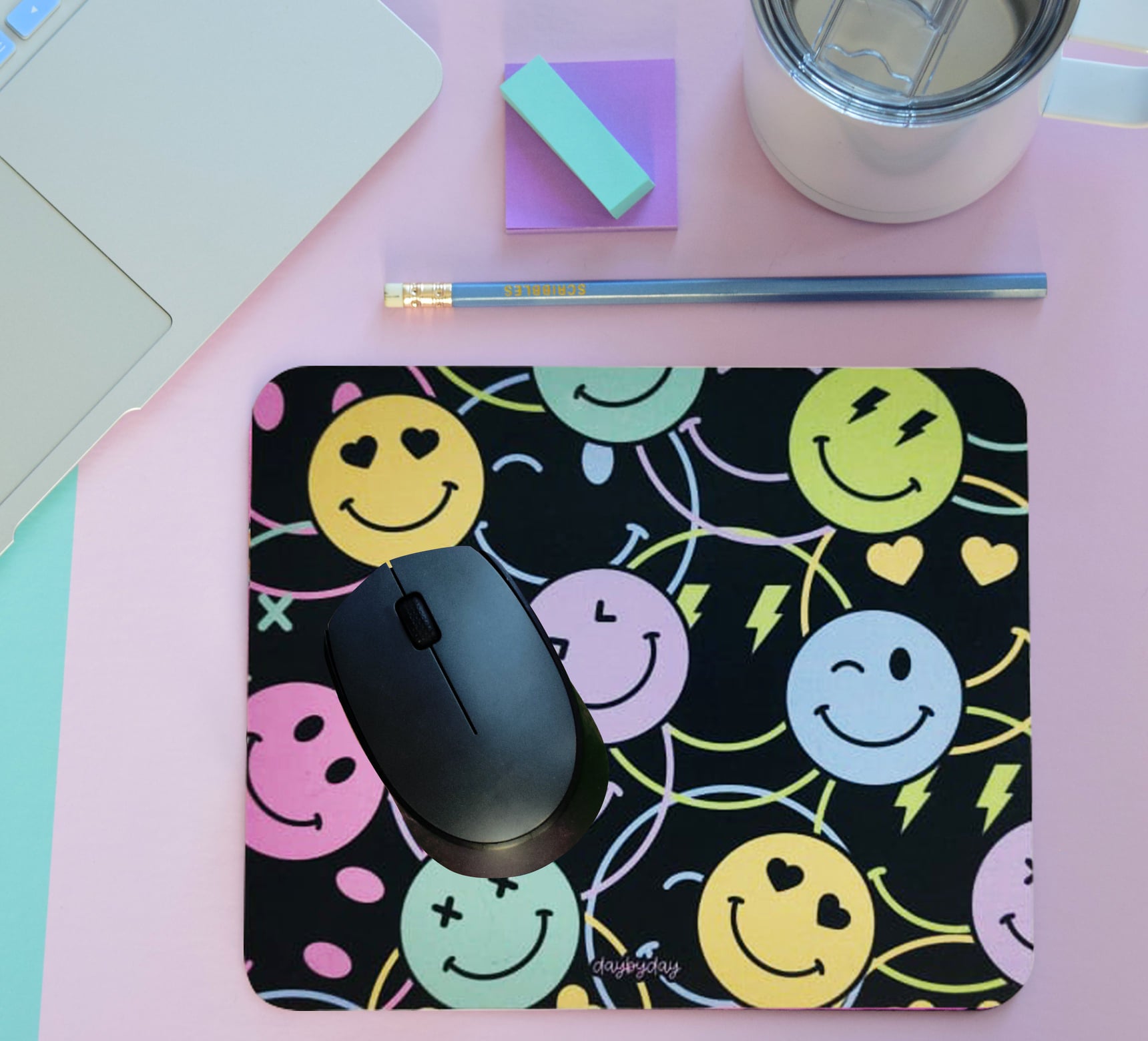 Mousepad happy faces