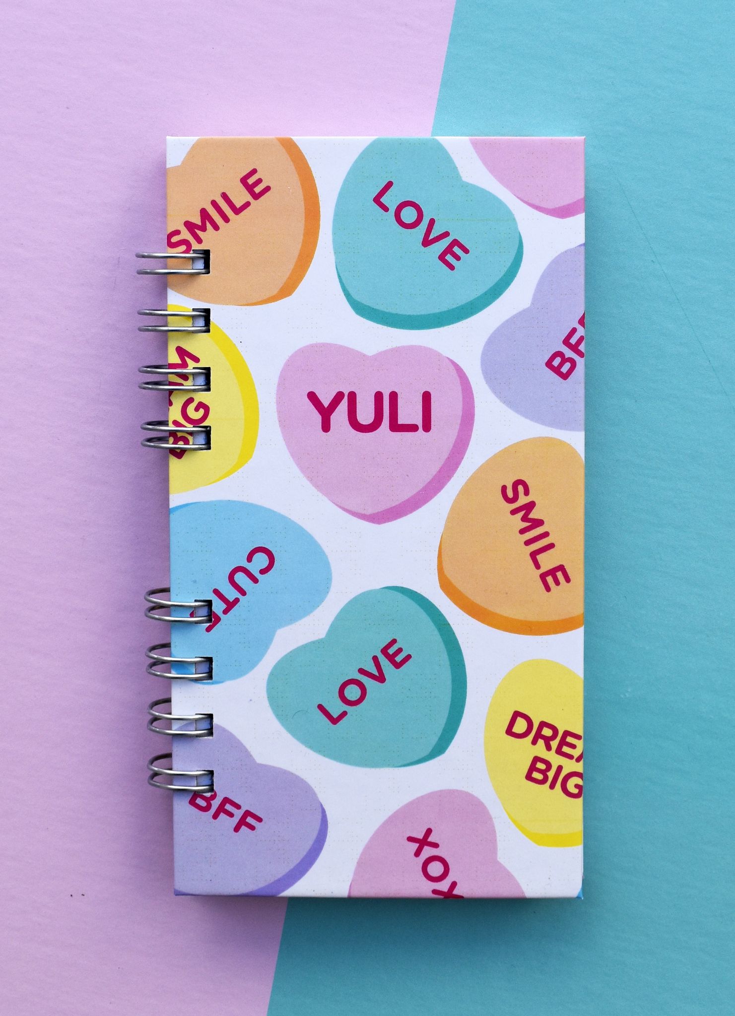 LIBRETA CORAZONES BLANCO